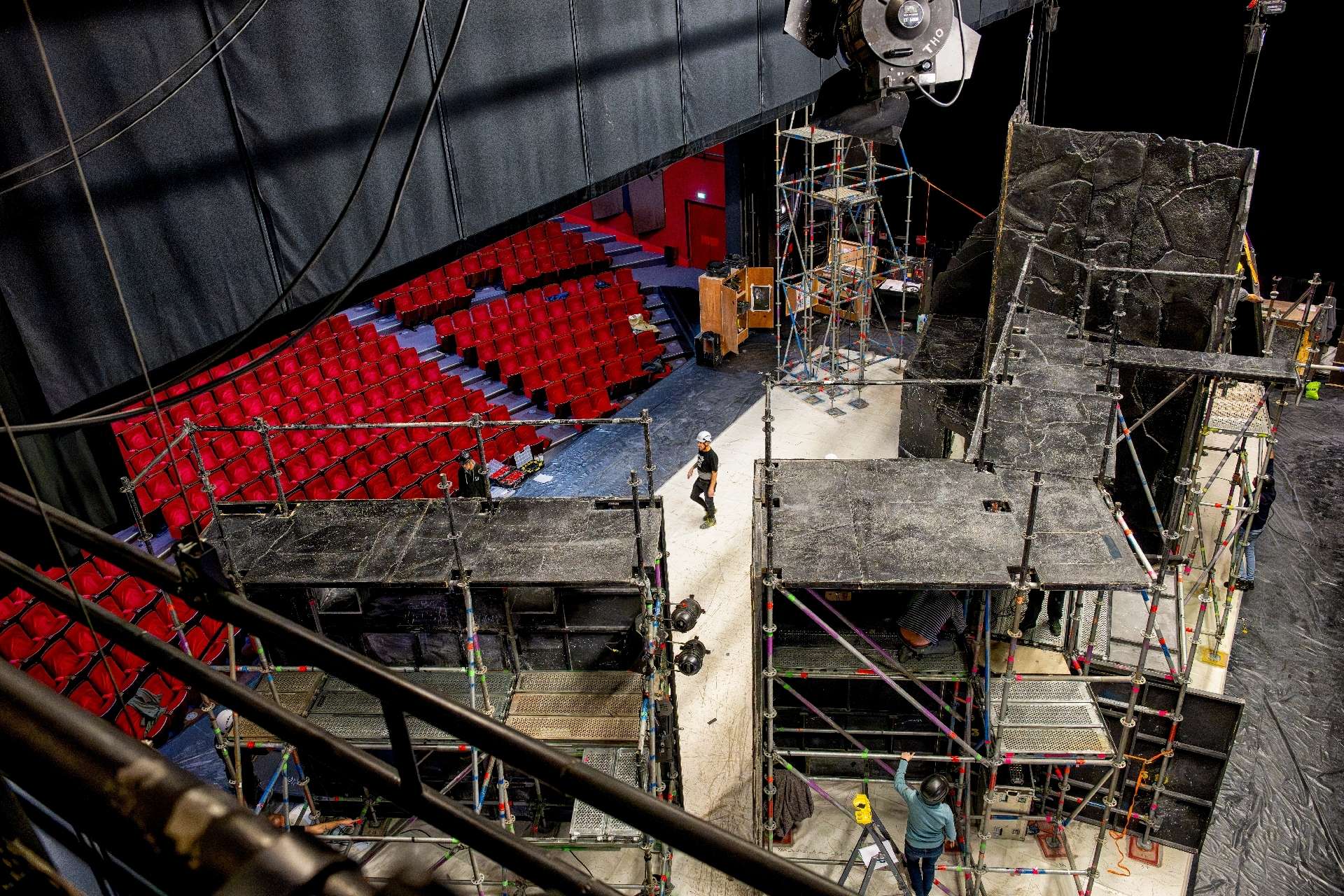 Montage du spectacle Falaise